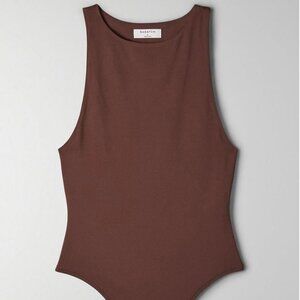 Aritzia Babaton Brown 90's Contour Bodysuit